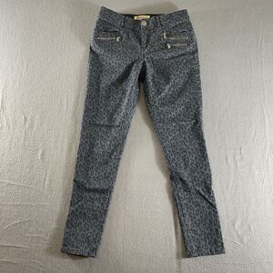 Democracy Jeans Womens 6 Cheetah Pattern Ab Technology Mid Rise Stretch